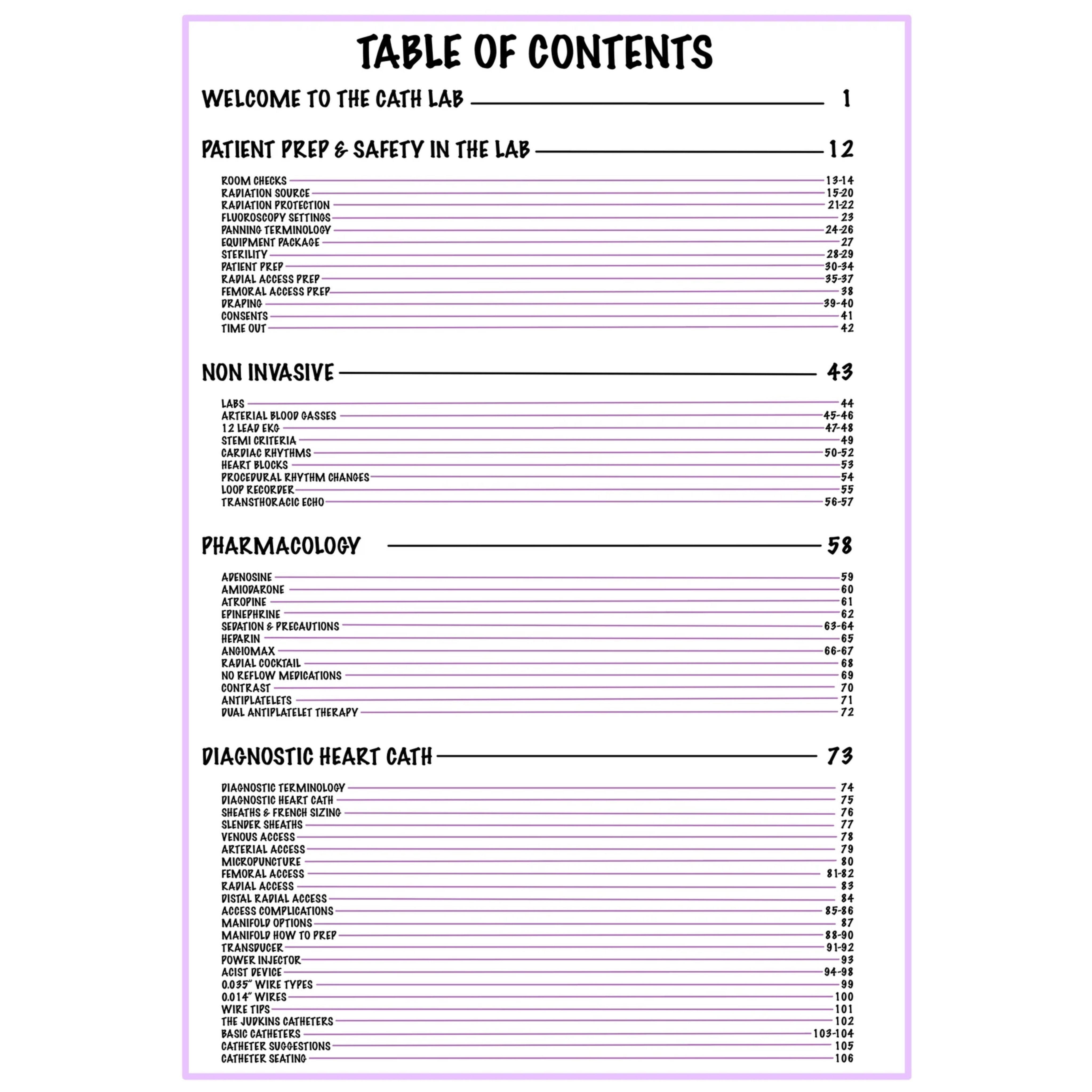 The Cath Lab Visual Orientation Manual