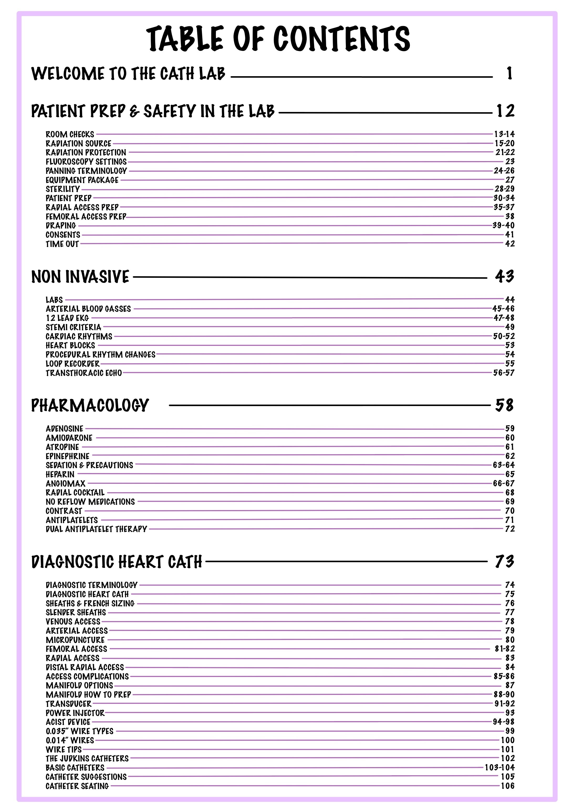 The Cath Lab Visual Orientation Manual